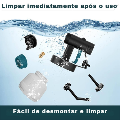 Pistola de Pintura Sem Fio com 2 Baterias